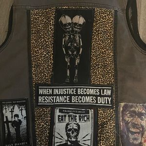 Hand painted/ hand sewn Rude XS vest